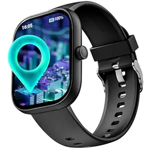 Wave Sigma 3 w/Turn-by-Turn Navigation, 2.01" HD Display, Bluetooth Calling, Crest+ OS, QR Tray, Watch Face Studio, Coins, Emergency SOS Smart Watch for Men & Women