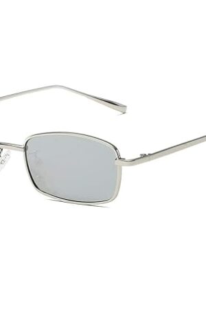 Karsaer Vintage Small Rectangle Sunglasses Women Men Retro Trendy Square Metal Frame Sun Glasses E1048