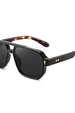 Karsaer Retro Square Aviator Sunglasses Women Men, 70s Vintage Rectangle UV400 Sun Glasses E1120