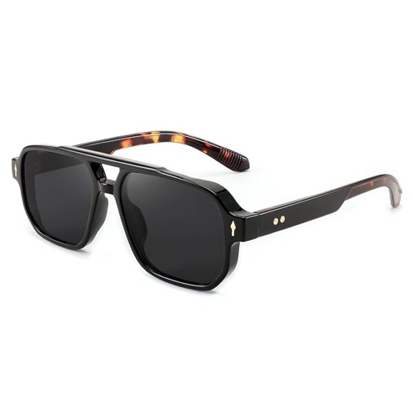 Karsaer Retro Square Aviator Sunglasses Women Men, 70s Vintage Rectangle UV400 Sun Glasses E1120