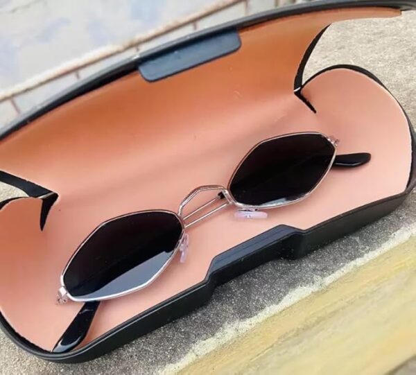 ARICKS Unisex-adult Vintage Diamond Shape Cateye Non-Polarized Sunglasses Small Metal Frames Designer Black Aesthetic Glasses (Small)