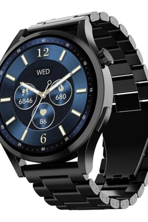 Lunar Embrace w/ 1.51" (3.8 cm) AMOLED Display, BT Calling, Functional Crown, Metal-Built, 100+ Sports Mode, Animated Watch Faces, Built-in Games, Smart Watch for Men & Women