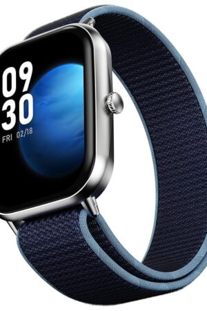 Fire-Boltt Newly Launched Ninja Call Pro Max Nyluxe Smart Watch 2.01 inch Display, Bluetooth Calling, 120+ Sports Modes, Health Suite, Voice Assistance