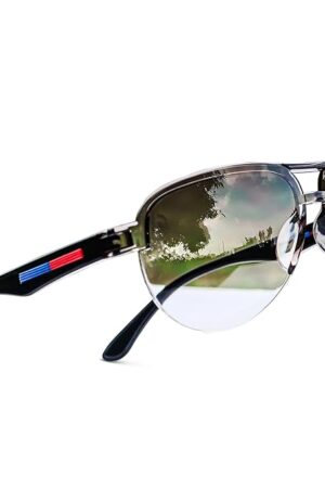 DURER Stylish Black Aviator Sport Sunglasses for Men and Women