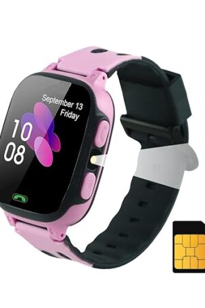 sekyo S2 Pro Kids SmartWatch for Boys & Girls | Calling Smart Watch for Kids with Location Tracking, Camera, SOS, Safe Zone, School Mode | 4G/5G Sim Card Support | Full App Control, Long Battery -Pink