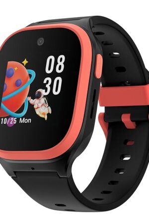 Noise Scout Kids Smartwatch with Assisted GPS Tracking, 4G Video & Voice Call, Safe Zone Alert, SOS Button, Habit Formation, in-Built Games, Buddy App for Parents (Racing Black)