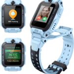 imoo Watch Phone Z7, 4G Smart Watch for Kids with Real-Time HD Video & Phone Call, Smart Watch for Girls with GPS Location and 14-Day History, Smartwatch for Boys with IPX8 Waterproof (Blue)